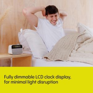 Pure Moment Alarm Clock – DAB+/FM Radio, Bluetooth, Sleep Aid, White