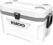 IGLOO Outdoor Marine Ultra Cool Box, White/Grey, 51 Litre