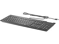 HP Professional Slim Business SmartCard USB Keyboard TPC-C001K Z9H48AA 911502-031 (Black)