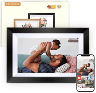 Eptusmey WiFi Digital Picture Frame, Built-in 32GB, 10.1" Digital Photo Frame Implanted App Frameo, Send Photo or Video via Frameo/USB-C/Micro SD, Gifts for Mom, Father, Birthday
