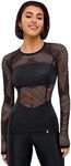 Bona Fide Workout Tops for Women - Short/Long Sleeve Compression Shirt - Breathable Tight Crop Top for Gym, Running, Yoga