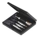 4 Piece Quick-flip Driver Set for Drill - Pilot, Countersink, Screwdriver Q