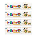 PediflorKidz Melon Flavor Anticavity Fluoride Toothpaste for children | Family combo pack | Vegan Friendly (Pack of 4) 70g each