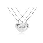 Best Friends Necklaces Set Best Friend for Teen Girls BFF Friendship Necklaces for 3