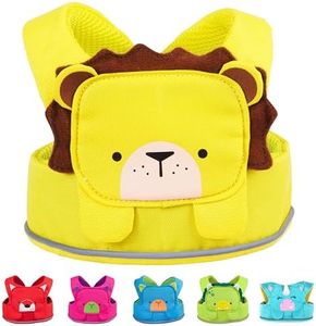 Trunki ToddlePak Fuss Free Toddler Walking Reins & Kids Safety Harness Leeroy Lion, Yellow, 35 cm