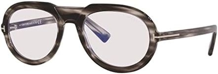 Tom Ford FT5756-B 056 Men's Havana/Other Pilot Frame Eyeglasses