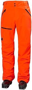 Helly-Hansen SOGN Cargo Pant for Men - Waterproof, Breathable, and Durable Outdoor Cargo Pant with Multiple Pockets, 278 Neon Orange - Large