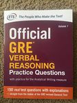 Official GRE Verbal Reasoning Practice Questions: 1