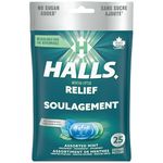 Halls Mentho-Lyptus No Sugar Added Assorted Mint Bag 25 Lozenges