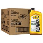 Pennzoil 550036541-6PK Platinum 0W-20 Full Synthetic Motor Oil - 1 Quart, (Pack of 6)