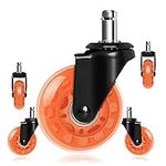 Office Chair Caster Wheels, 2.5 Inc