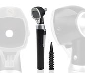 MCP OT-10 S Otoscope - Ear Scope with Light, Fiber Optic Otoscope, Lightweight Pocket Diagnostic Ear Checker Kit for Nurse,Kids,Adults (Black)