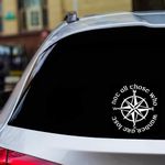 Rainbow Animated Design Not All Those who Wander are Lost LOTR Compass White Decal Vinyl Sticker|Cars Trucks Vans Walls Laptop| White |5.5 x 5.5 in|