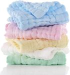 Baby Muslin Wash Cloths - 5 Pack 12