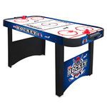 Sport One Air Hockey Arena Electric Table Game with Support Legs, 2 Paddles and 2 Pucks Included, 121 x 60 x 76 cm, Blue