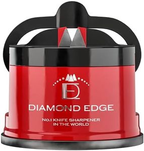 Diamond Edge No.1 Knife Sharpener - Safe, Compact and Easy to Use Manual Knife Sharpener for Any Knife - Knives Sharpener Suitable for Serrated & Outdoor Blades - Professional Quality