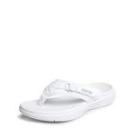 DREAM PAIRS Women's Arch Support Flip Flops Comfortable Thong Sandals,Size 9,WHITE,BREEZE-1