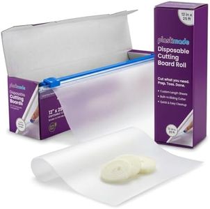 Plastimade Disposable Plastic Cutting Board | Easy To Use Flexible Cutting Board Sheets With Built In Sliding Cutter | For Cooking Prep, Commercial, Traveling, Tailgating, Camping, BBQs Or Kitchen
