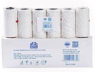 6 Rolls, 53mm White Direct Thermal Printing Paper Label Roll, Self-Adhesive, for Phomemo M03/M04, Peripage A6/A8/P6, Paperang P1/P2, ConBlom DIFCUL ARCELI Portable Mini Thermal Printer