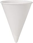 SOLO 200 Piece Cup Company Cone Water Cups, Cold, Paper, White, 4 oz.