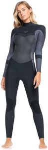 Roxy Womens 4/3 Syncro Back Zip GBS Wetsuit (Jet/Black, 2)