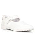 Bata 3511 Marrie E 24 Ballerina White School Shoes for Kids |Ideal for Casual outings or Playdates |Everyday wear| Slip-Resistant | All Day Comfortable |Lightweight. Size- 13