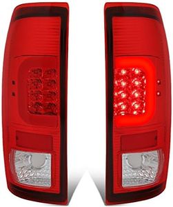 DNA Motoring TL-F15097-LED-3D-RD-G2 Pair Chrome Housing Red Lens 3D LED Tail Lights [For 97-07 Ford F150-550]