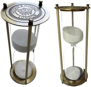 Temporizador De Reloj De Arena Durante 30 Minutos Decoración para Cumpleaños Estante De Libros Juego De Escuela Aprendizaje Temporizador De Reloj De Arena 30 Minutos Ornamento Hourglass Timer Blanco