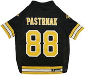 Pets First NHLPA David Pastrnak Mesh Jersey for Dogs & Cats, Boston Bruins Pasta-88 Dog Jersey, Size Large, Licensed Dog Jersey with Your Favorite Hockey Team Player