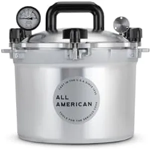 All American 1930: 10.5qt Pressure Cooker/Canner (The 910) - Exclusive Metal-to-Metal Sealing System - Easy to Open & Close - Suitable for Gas, Electric, or Flat Top Stoves - Made in the USA