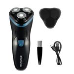 Remington Mens Electric Rotary Shaver R1 (Dry Shave, 30mins runtime, Pop-Up Trimmer, Flexing Blades and pivoting Neck, Cordless Usage, USB-C Charging, Worldwide Voltage) R1000