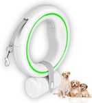 moestar UFO Retractable Dog Leash Hands Free Wearable Dog Leash with Poop Bag Holder One-Handed Brake Pause Lock 360° Tangle Free 10 ft Strong Nylon Tape Dog Leash for Up to 66lbs Medium Small Dogs