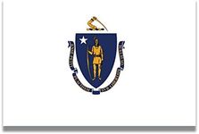 Magnet Me Up Massachusetts US State Flag Magnet Decal, 4x6 in Heavy Duty, Automotive Magnet for Car, Truck SUV, Any Other Magnetic Surface, Collectible Souvenir, Show Our State Pride Crafted in USA