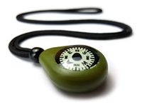 CMP-20 Compass Necklace. Rugged and reliable navigation aid with precision luminous dial. UK-made.