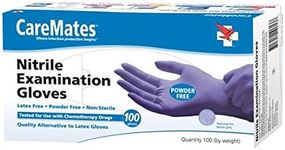 CareMates 10613020 Nitrile Powder Free Gloves44; Large - Case Of 10