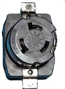 Marinco Power Products 6369CRS.OEM.Nms Receptacle, 50 Amp, 125V/250V Master/50