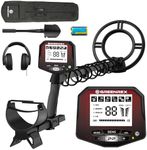 GreenRex Metal Detector for Adults Professional, Waterproof Pinpoint, High Accuracy Gold and Silver Detection, Underwater and Beach Use, 10'' IP68 Coil, Bigger LCD, New Advanced DSP Chip，Red