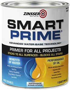 qt Zinsser 249727 White Zinsser, Smart Prime Water-Based Interior/Exterior Primer/Sealer