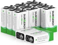 DURNERGY 9V Batteries 12 Pack, 10-Y