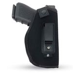 IWB Gun Holster By PH - Concealed Carry Soft Material | Soft Interior | Fits MP Shield 9mm, .40, .45 Auto / GLOCK 26 27 29 30 33 42 43 / Ruger LC9, LC380 | Taurus Slim Line, PT111 | Springfield XD