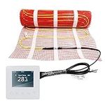 HEATIT Underfloor Heating mat Electric Radiant Self-Adhesive Floor Heating System 200w/㎡ Warmmat with ET-81 Thermostat Kit