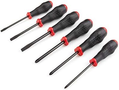 TEKTON High-Torque Black Oxide Blade Screwdriver Set, 6-Piece (#1-#3, 3/16-5/16 in.) | DRV41213 | Made in USA