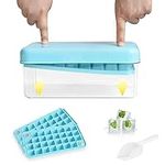 Funfmm Ice Cube Tray with Lid and B