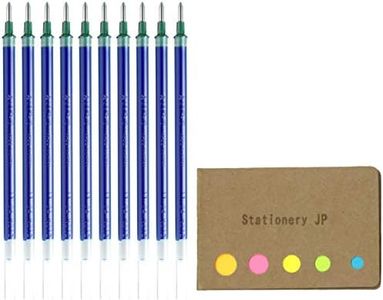 Uni-ball UMR-10 Refills for Signo Gel Ink Ballpoint Pen, UM-153, 1.0mm, Blue Ink, 10-Pack, Sticky Notes Value Set