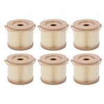 Fuel Filter Water Separator, 6 Pcs Fuel Filter Water Separator Oil Water Filter Kit Replacement for RACOR 2010PM‑OR 500FG