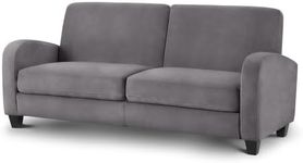 Julian Bowen VIVO 3 Seater Sofa in Dusk Grey Chenille, Fabric, One Size