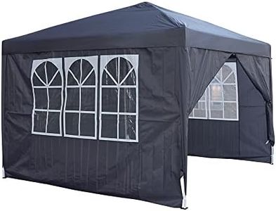 Waterproof 3x3m,2.5x2.5m,2x2m Pop Up Gazebo Party Tent BBQ Canopy Outdoor Awning with Side Walls3x3m Pop Up Gazebo Party Tent BBQ Canopy Outdoor Awning with Side Walls