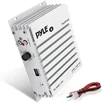 Pyle Hydra Marine Amplifier - Upgraded Elite Series 240 Watt 4 Channel Audio Amplifier - Waterproof, 4-8 Ohm Impendance, GAIN Level Controls, RCA Stereo Input & LED Indicator (PLMRA120)