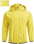 COOFANDY Packable Rain Jacket Men L