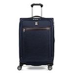 Travelpro Platinum Elite Softside Expandable Luggage, 8 Wheel Spinner Suitcase, TSA Lock, Men and Women, True Navy, Carry-On 21-Inch, Platinum Elite Softside Expandable Spinner Wheel Luggage